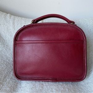 Vintage coach lunch pail bag cherry red rare